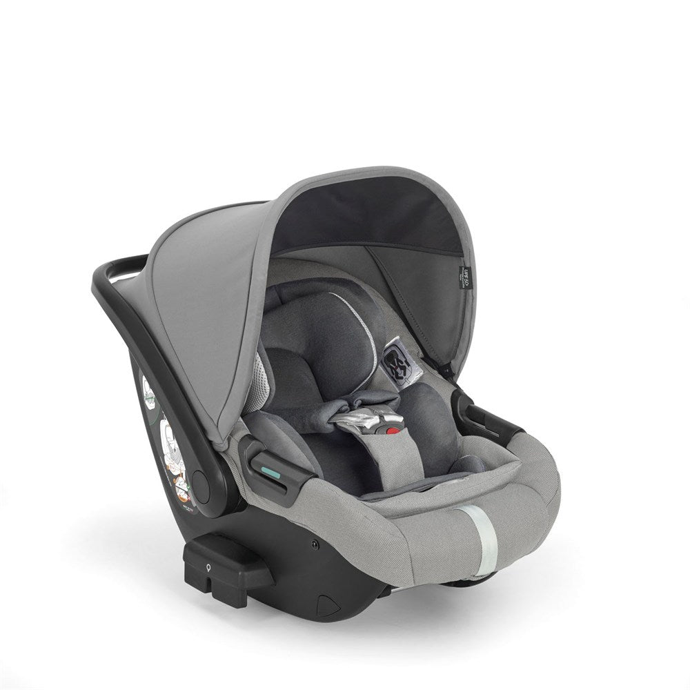 Inglesina Darwin Infant Recline i-Size Gr 0+ Yatırılabilen Bebek Ana Kucağı ve Oto Koltuğu 40-75 cm - Satin Grey