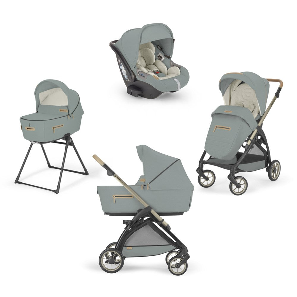 Inglesina Electa Element Organik Özel Seri Bebek Arabası & Darwin Ana Kucaklı 4'lü Sistem - Paper Blue