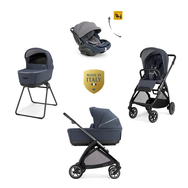Inglesina Electa Plus Bebek Arabası & Darwin Recline Evo Ana Kucaklı 4'lü Sistem - Rooftop Blue