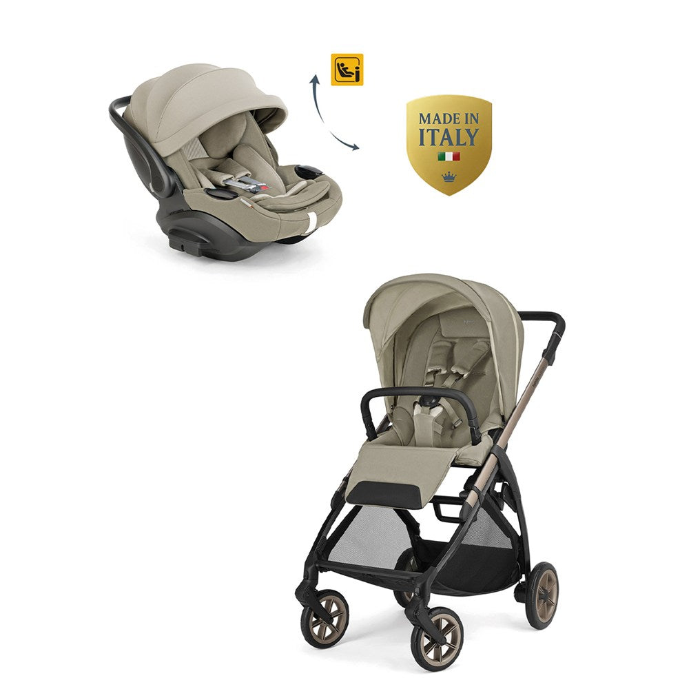 Inglesina Electa Plus Bebek Arabası ile Yatabilen Darwin Recline Evo Ana Kucağı 2li Set - Hangar Beige