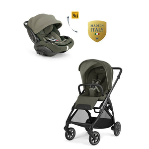 Inglesina Electa Plus Bebek Arabası ile Yatabilen Darwin Recline Evo Ana Kucağı 2li Set - Loft Green