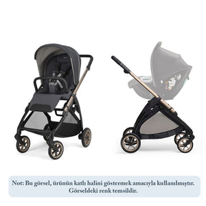 Inglesina Electa Plus Tek El Tek Hamle ile Katlanıp Açılan Çift Yön Bebek Arabası - Hangar Beige