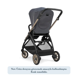 Inglesina Electa Plus Tek El Tek Hamle ile Katlanıp Açılan Çift Yön Bebek Arabası - Loft Green