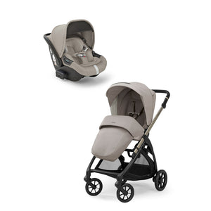 Inglesina Electa+ Tek El  ile Katlanıp Açılan Çift Yön Bebek Arabası Yatabilen Ana Kucağı Hediyeli - Battery Beige