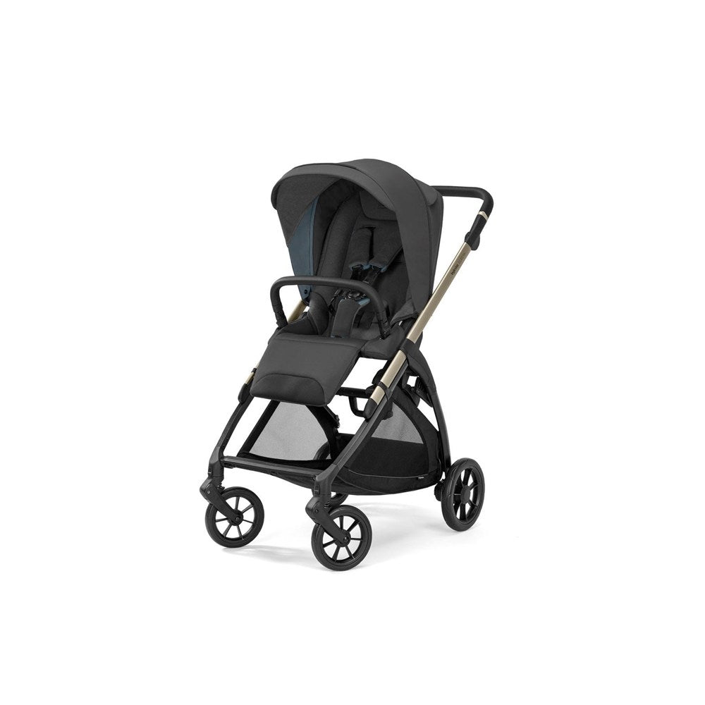 Inglesina Electa+ Tek El  ile Katlanıp Açılan Çift Yön Bebek Arabası Yatabilen Ana Kucağı Hediyeli - Upper Black
