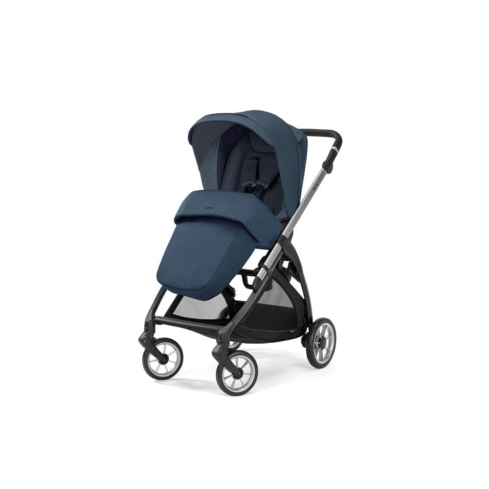 Inglesina Electa+ Tek El Katlanıp Açılan Çift Yön Bebek Arabası Ana Kucağı+Baza 3lü Set - Hudson Blue