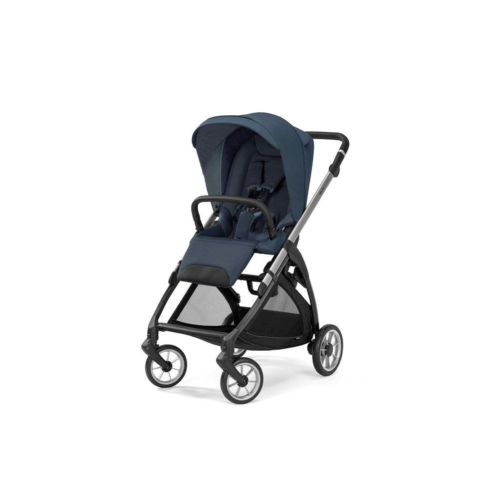 Inglesina Electa+ Tek El Katlanıp Açılan Çift Yön Bebek Arabası Ana Kucağı+Baza 3lü Set - Hudson Blue