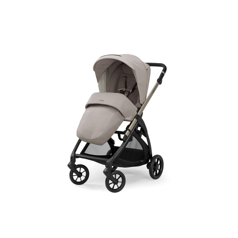 Inglesina Electa+ Tek El Katlanıp Açılan Çift Yön Bebek Arabası Yatabilen Ana Kucağı+Baza 3lü Set - Battery Beige