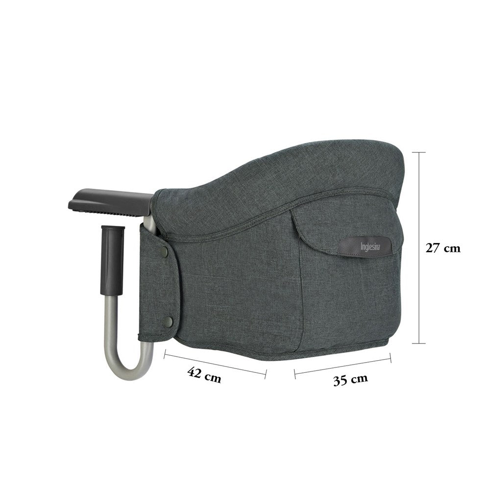 Inglesina Fast Masaya Takılan Taşınabilir Mama Sandalyesi - Charcoal Gray