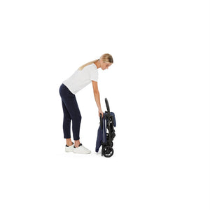 Inglesina Quid2 Tek El Tek Hamle ile Katlanıp Açılan Kabin Boy Bebek Arabası - Midnight Blue