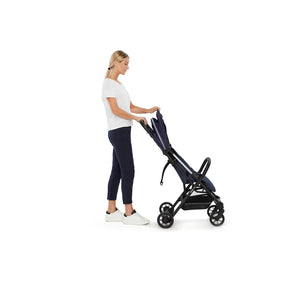 Inglesina Quid2 Tek El Tek Hamle ile Katlanıp Açılan Kabin Boy Bebek Arabası - Midnight Blue