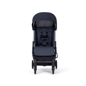 Inglesina Quid2 Tek El Tek Hamle ile Katlanıp Açılan Kabin Boy Bebek Arabası - Midnight Blue