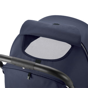 Inglesina Quid2 Tek El Tek Hamle ile Katlanıp Açılan Kabin Boy Bebek Arabası - Midnight Blue