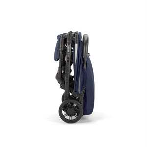 Inglesina Quid2 Tek El Tek Hamle ile Katlanıp Açılan Kabin Boy Bebek Arabası - Midnight Blue
