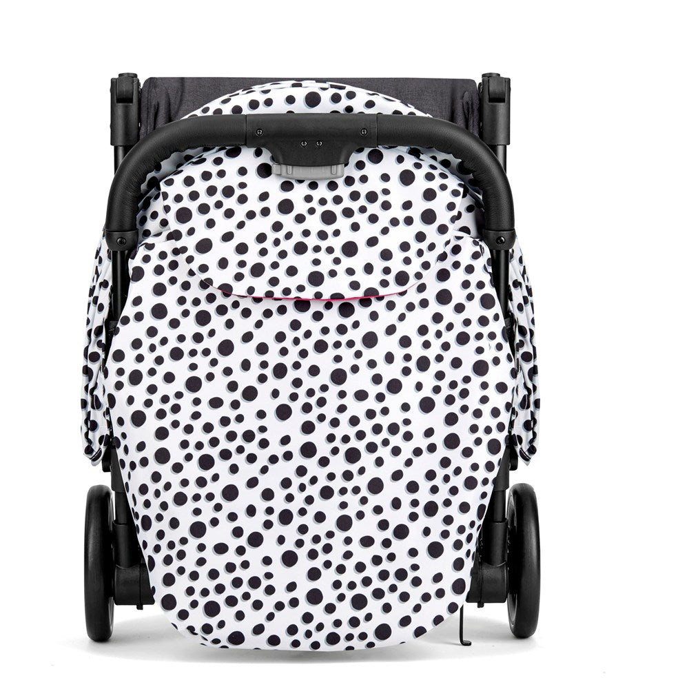 Inglesina Quid2+ Tek El Tek Hamle ile Katlanıp Açılan Kabin Boy Bebek Arabası Özel Koleksiyon - Polka White