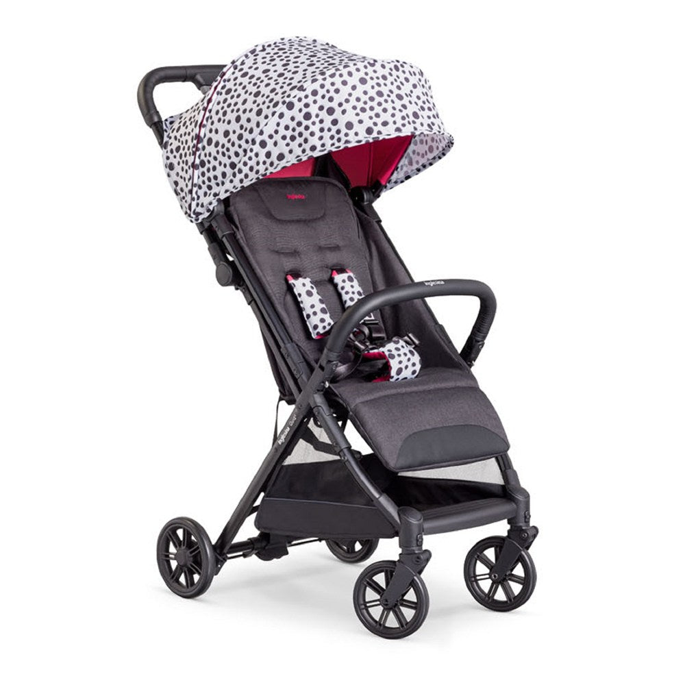 Inglesina Quid2+ Tek El Tek Hamle ile Katlanıp Açılan Kabin Boy Bebek Arabası Özel Koleksiyon - Polka White