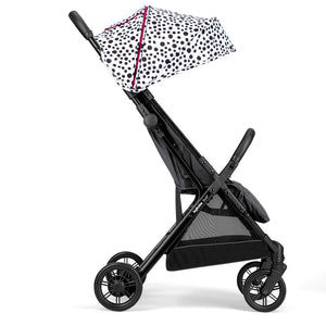 Inglesina Quid2+ Tek El Tek Hamle ile Katlanıp Açılan Kabin Boy Bebek Arabası Özel Koleksiyon - Polka White