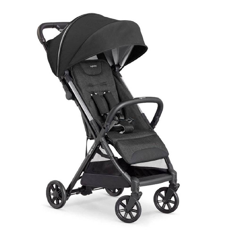 Inglesina Quid2+ Tek El Tek Hamle ile Katlanıp Açılan Kabin Boy Bebek Arabası - Puma Black