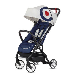 Inglesina Quid2 Tek El Tek Hamle ile Katlanıp Açılan Kabin Boy Bebek Arabası Özel Koleksiyon - Vespa Blue