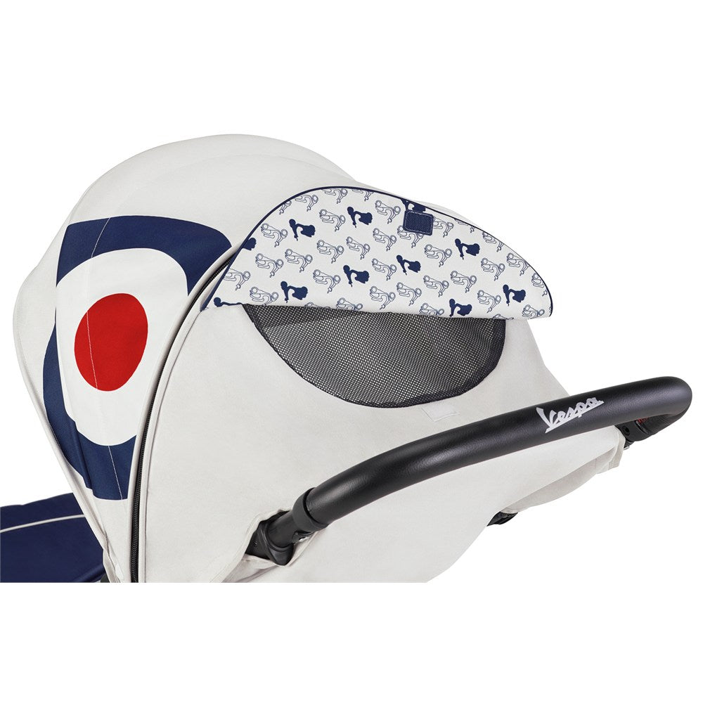 Inglesina Quid2 Tek El Tek Hamle ile Katlanıp Açılan Kabin Boy Bebek Arabası Özel Koleksiyon - Vespa Blue