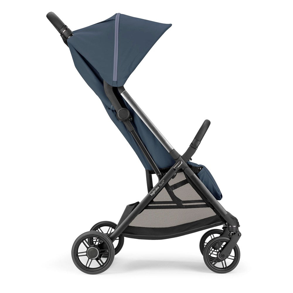 Inglesina Quid3 Tek El Tek Hamle ile Katlanıp Açılan Kabin Boy Bebek Arabası Astral Blue