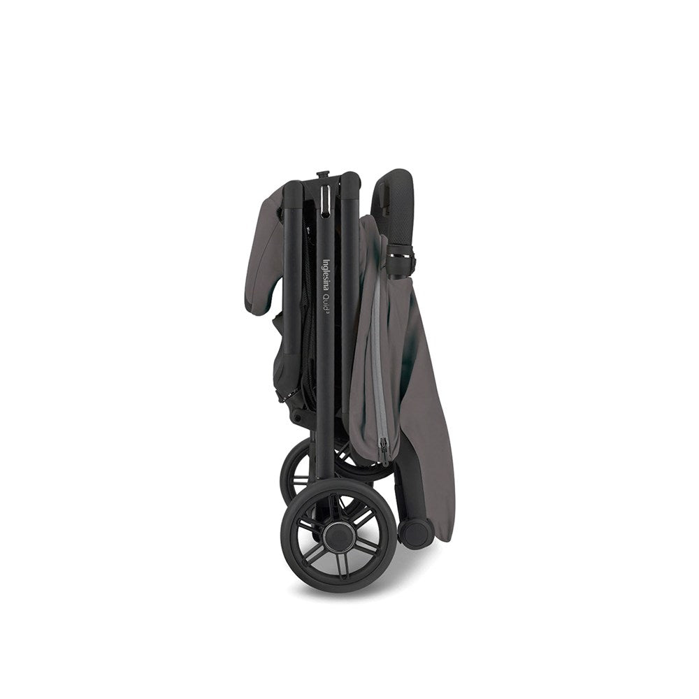 Inglesina Quid3 Tek El Tek Hamle ile Katlanıp Açılan Kabin Boy Bebek Arabası - Orbital Grey