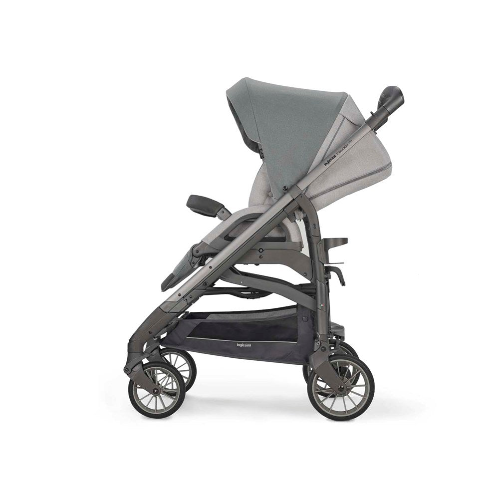 Inglesina Trilogy Tek El Tek Hamle ile Katlanıp Açılan Çift Yön Bebek Arabası - Cayman Silver