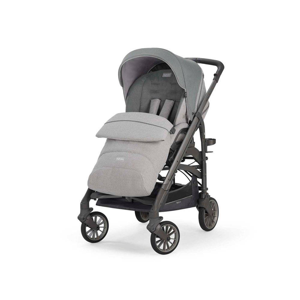 Inglesina Trilogy Tek El Tek Hamle ile Katlanıp Açılan Çift Yön Bebek Arabası - Cayman Silver