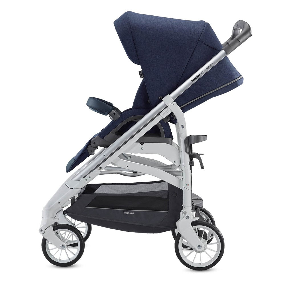 Inglesina Trilogy Tek El Tek Hamle ile Katlanıp Açılan Çift Yön Bebek Arabası - Sailor Blue