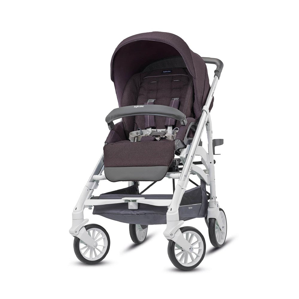 Inglesina Trilogy Tek El ile Açılan Çift Yön Bebek Arabası ve Cab Ana Kucağı Hediyeli - Marron & Blue - Marron Blue