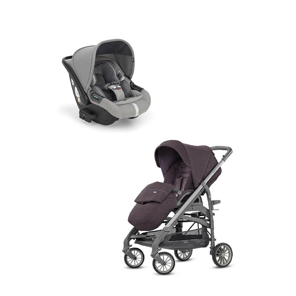 Inglesina Trilogy Tek El Katlanır Bebek Arabası + Darwin Recline Yatabilen Ana Kucağı - Satin