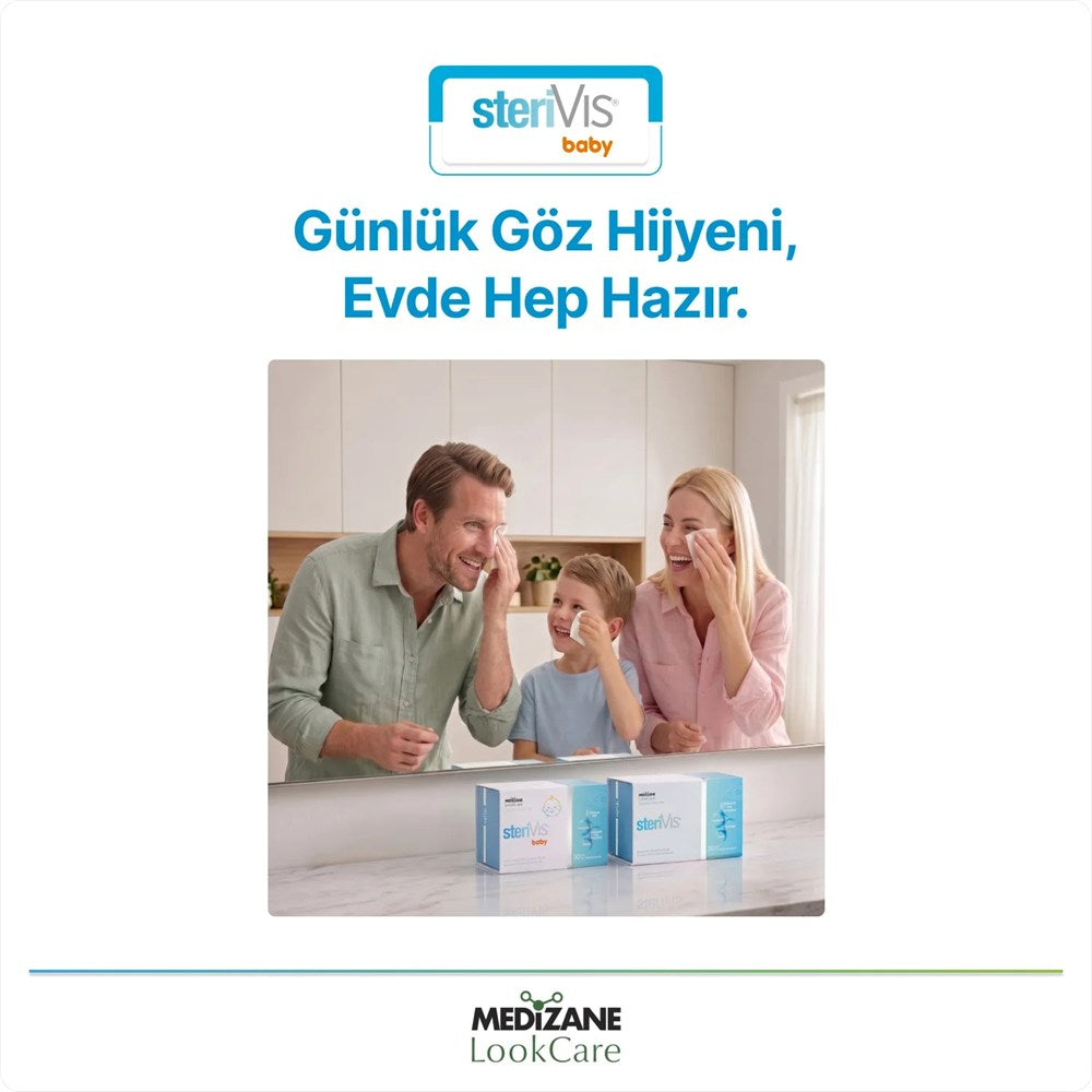 Medizane LookCare SteriVIS Baby Hassas Göz Temizleme Mendili 30lu