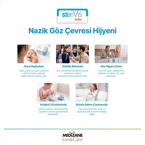 Medizane LookCare SteriVIS Baby Hassas Göz Temizleme Mendili 30lu
