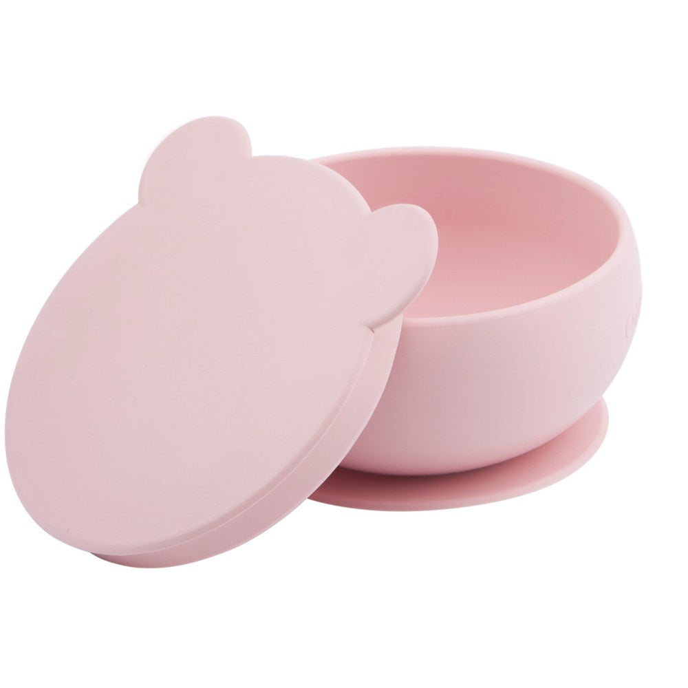 OiOi Silikon Kapaklı Kase Vakum Tabanlı - Pinky Pink