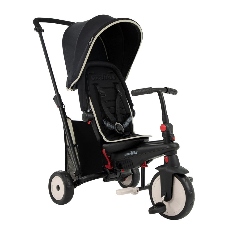 SmarTrike STR3 Plus 5’i 1 Arada Modüler Katlanabilir Bebek Arabası ve Üç Tekerlekli Bebek Bisikleti - Black