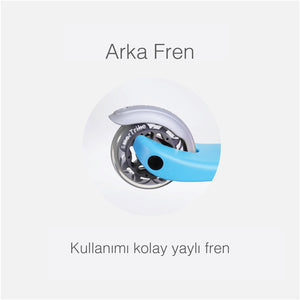SmarTrike T1 3’ü 1 Arada Oturaklı ve Çantalı Çocuk Scooterı (15 Ay - 5 Yaş) - Blue