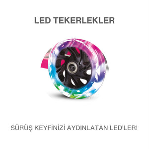SmarTrike T1 3’ü 1 Arada Oturaklı ve Çantalı Çocuk Scooterı (15 Ay - 5 Yaş) - Pink
