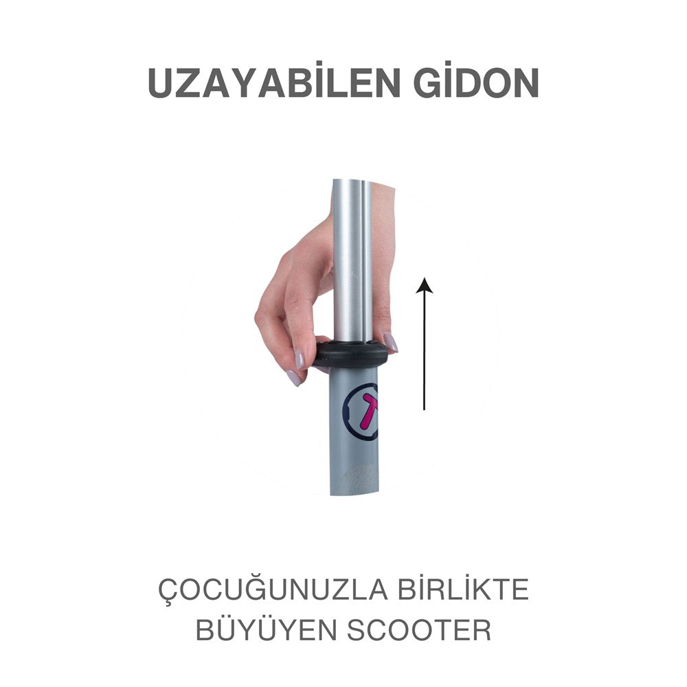 SmarTrike T1 3’ü 1 Arada Oturaklı ve Çantalı Çocuk Scooterı (15 Ay - 5 Yaş) - Pink