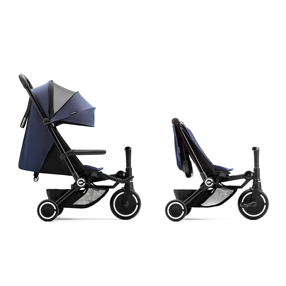 SmarTrike Traveler Hepsi Bir Arada Aktif Kabin Boy Bebek Arabası ve Bisiklet (6 Ay – 4 Yaş) - Midnight Blue