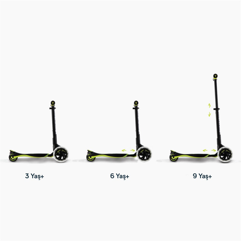 SmarTrike Xtend 3 Aşamalı Büyüyebilen Çocuk Scooterı (3-12 Yaş) - Lime