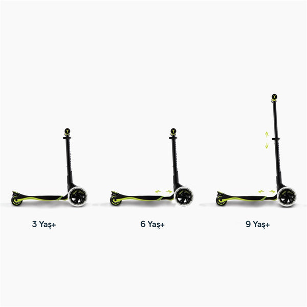 SmarTrike Xtend 3 Aşamalı Büyüyebilen Çocuk Scooterı (3-12 Yaş) - Lime