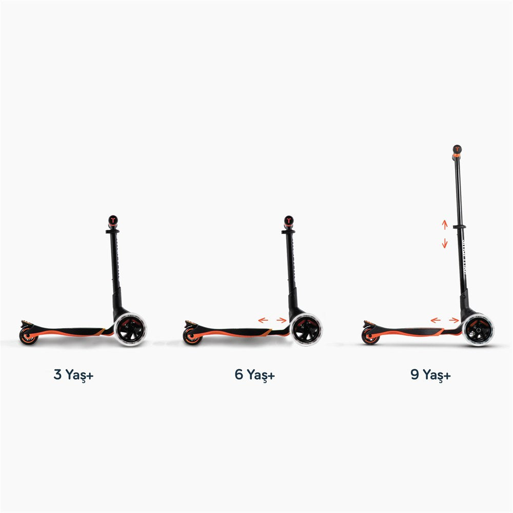 SmarTrike Xtend 3 Aşamalı Büyüyebilen Çocuk Scooterı (3-12 Yaş) - Orange