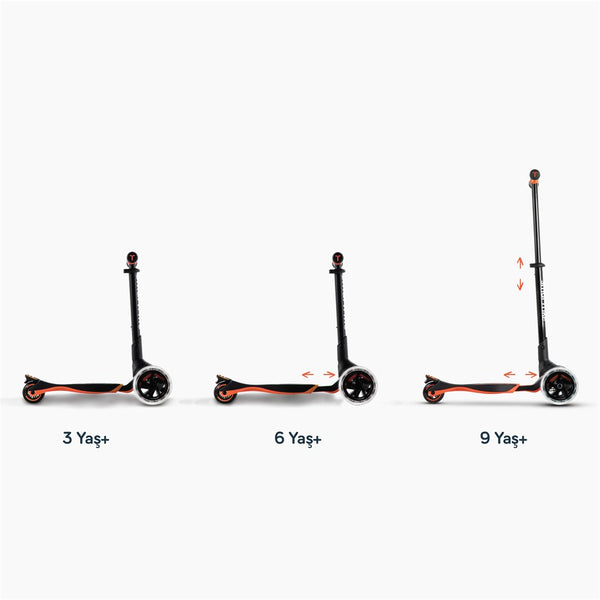 SmarTrike Xtend 3 Aşamalı Büyüyebilen Çocuk Scooterı (3-12 Yaş) - Orange