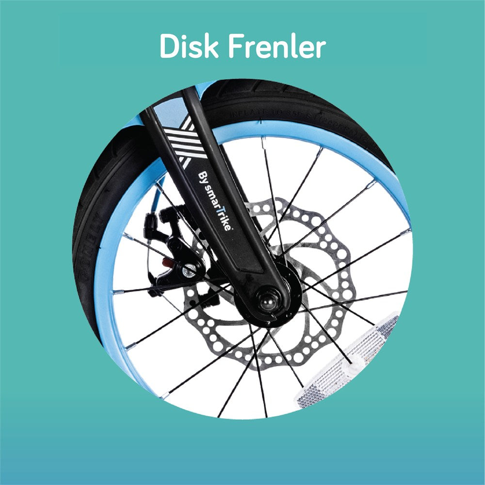 SmarTrike Xtend 3'ü 1 Arada Büyüyen Çocuk Bisikleti, 3-7 Yaş için Dengeden Pedala Eğitim Bisikleti - Blue