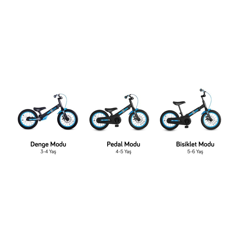 SmarTrike Xtend 3'ü 1 Arada Büyüyen Çocuk Bisikleti, 3-7 Yaş için Dengeden Pedala Eğitim Bisikleti - Blue