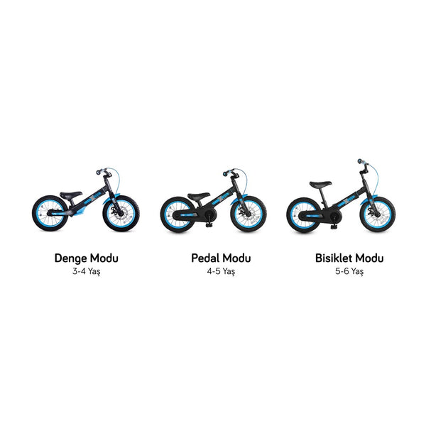 SmarTrike Xtend 3'ü 1 Arada Büyüyen Çocuk Bisikleti, 3-7 Yaş için Dengeden Pedala Eğitim Bisikleti - Blue