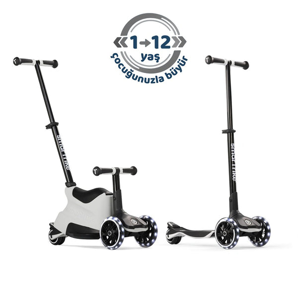 SmarTrike Xtend Büyüyebilen Ride On Scooter (12 Ay - 12 Yaş) - Cool Grey