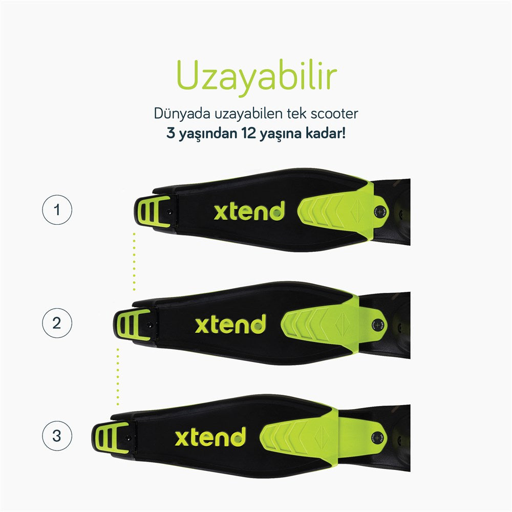 SmarTrike Xtend Büyüyebilen Ride On Scooter (1 - 12 Yaş) - Lime