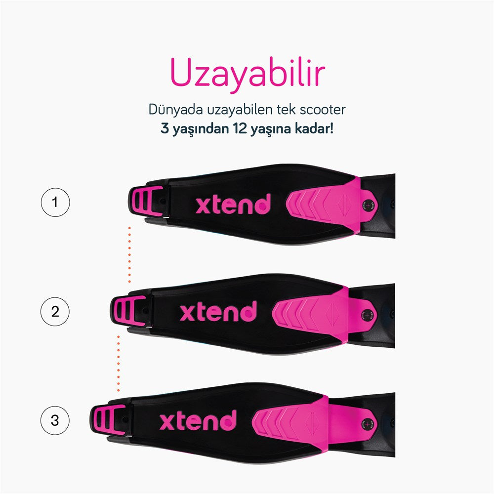 SmarTrike Xtend Büyüyebilen Ride On Scooter (1 - 12 Yaş) - Pink