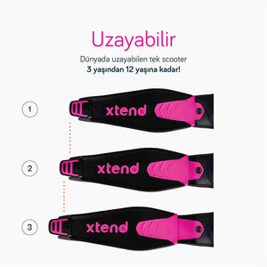 SmarTrike Xtend Büyüyebilen Ride On Scooter (1 - 12 Yaş) - Pink